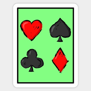 Lucky Playing Card Sticker